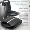 BRUNO ψηστιέρα-τοστιέρα BRN-0216 για 4 τοστ, 1400W, μαύρη mat/inox - Image 3