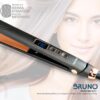 BRUNO ισιωτική πρέσα μαλλιών BRN-0217 με κεραμικές πλάκες, 45W, ψηφιακή ένδειξη, black-copper - Image 2