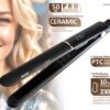 BRUNO ισιωτική πρέσα μαλλιών BRN-0219 με κεραμικές πλάκες, 50W, ψηφιακή ένδειξη, black-copper - Image 3