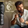 BRUNO επαγγελματική κουρευτική μηχανή BRN-0222 με βάση, επαναφορτιζόμενη, μαύρη - Image 2