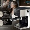 BRUNO αυτόματη μηχανή espresso & cappuccino Barista BRN-0224, 3 σε 1, Hot & Cold, 950W, 19 bar, ψηφιακή - Image 2
