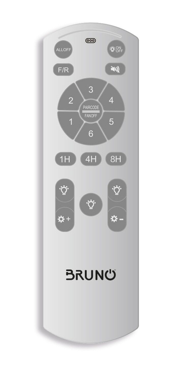 BRUNO ανεμιστήρας οροφής με LED φως BRN-0225, AC 122W, 42", Φ107x58εκ., χρυσός - Image 9