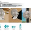 BRUNO ανεμιστήρας με κλίπ BRN-0230, επαναφορτιζόμενος, λευκός/γκρι - Image 2