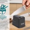 BRUNO επαναφορτιζόμενο ακονιστήρι BRN-0240 με επίστρωση από διαμάντι & διπλή πέτρα ακονίσματος - Image 2