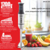 BRUNO ραβδομπλέντερ BRN-0249, 1700W, ρυθμιζόμενη ταχύτητα, 4 λεπίδες, inox-μαύρο - Image 3