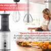 BRUNO ραβδομπλέντερ BRN-0250, 1700W Σετ 3 σε 1, ρυθμιζόμενη ταχύτητα, 4 λεπίδες, inox-μαύρο - Image 5