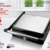 BRUNO γκριλιέρα BRN-0251, 2000W, με ρυθμιζόμενο θερμοστάτη, inox-μαύρη - Image 5