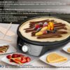 BRUNO κρεπιέρα BRN-0252, 30εκ, 1200W, με ρυθμιζόμενο θερμοστάτη & εξαρτήματα, μαύρη - Image 3