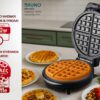 BRUNO βαφλιέρα BRN-0253, 1000W, στρόγγυλη 19εκ, βαθιά, inox-μαύρη - Image 2