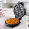 BRUNO βαφλιέρα BRN-0253, 1000W, στρόγγυλη 19εκ, βαθιά, inox-μαύρη - Image 3