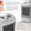 BRUNO κεραμικό αερόθερμο BRN-0255, 2000W, με θερμοστάτη/ανεμιστήρα/αυτόματη περιστροφή, λευκό - Image 5
