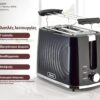 BRUNO φρυγανιέρα BRN-0274, 2 θέσεων, 900W, με σχάρα ψησίματος, μαύρη - Image 2