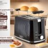 BRUNO φρυγανιέρα BRN-0274, 2 θέσεων, 900W, με σχάρα ψησίματος, μαύρη - Image 4