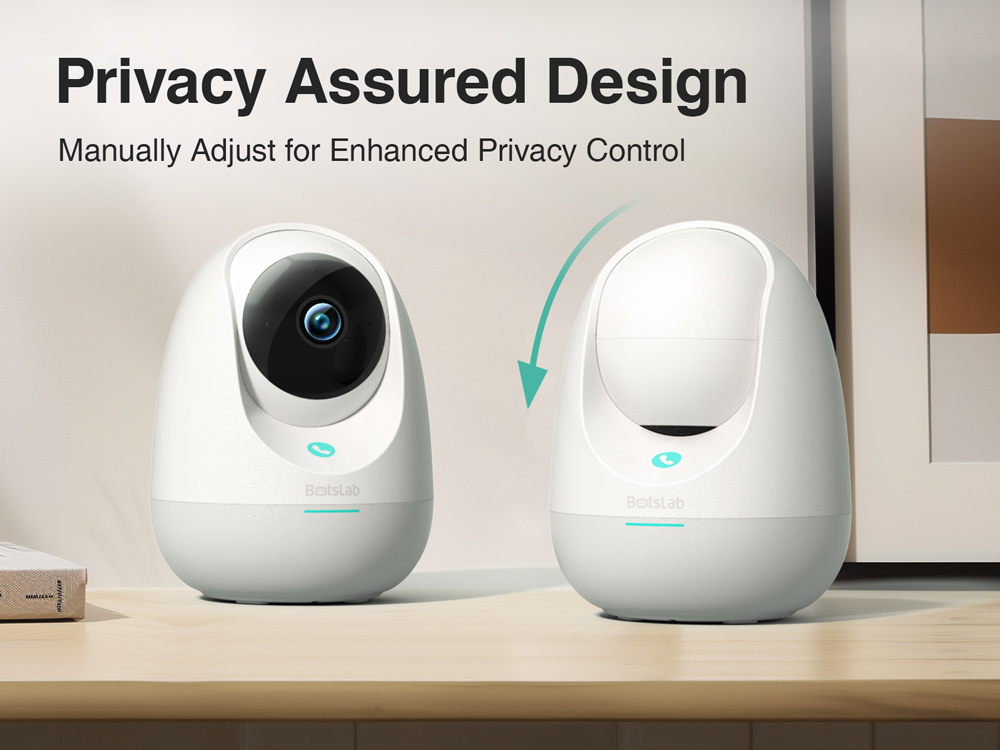 BOTSLAB smart κάμερα C213, 3MP/2K, WiFi & LAN, 360° PTZ, SD - Image 13
