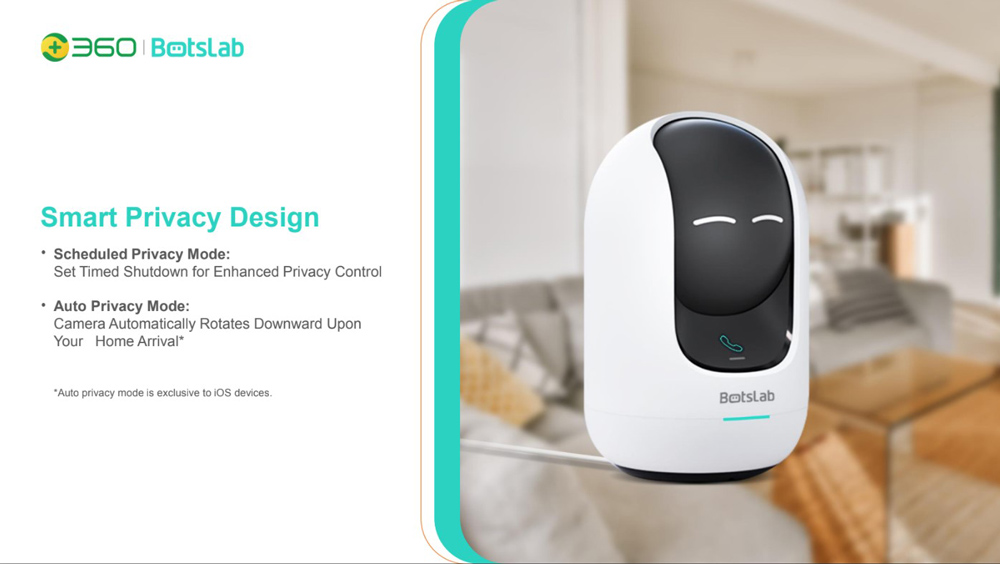 BOTSLAB smart κάμερα C221, 5MP/3K, WiFi, 360° PTZ, SD - Image 14