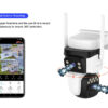 VSTARCAM smart ηλιακή κάμερα CB621DR, dual lens, 3MP, WiFi, SD, PTZ, IP66 - Image 2