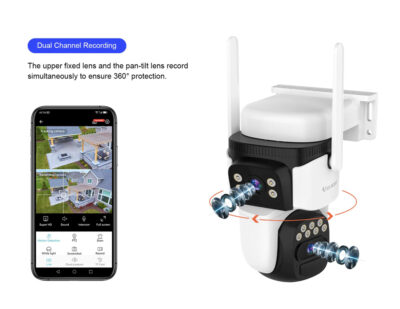 Alternative view of VSTARCAM smart ηλιακή κάμερα CB621DR, dual lens, 3MP, WiFi, SD, PTZ, IP66