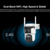 VSTARCAM smart ηλιακή κάμερα CB621DR, dual lens, 3MP, WiFi, SD, PTZ, IP66 - Image 10