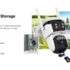 VSTARCAM smart ηλιακή κάμερα CB621DR, dual lens, 3MP, WiFi, SD, PTZ, IP66 - Image 11
