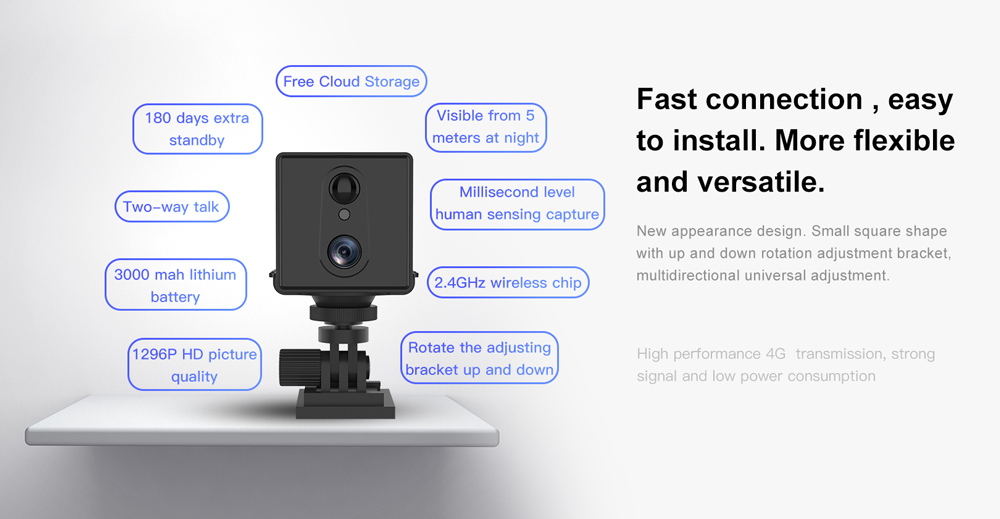 VSTARCAM smart κάμερα CB75, 3MP, 4G, 3000mAh, SD - Image 8