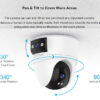 VSTARCAM smart κάμερα CS2DR, 3MP, dual lens, WiFi, PTZ, SD - Image 10