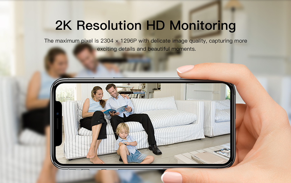 VSTARCAM smart κάμερα CS49D, 3MP, dual lens, WiFi, PTZ, SD - Image 12