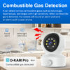 VSTARCAM smart κάμερα CS49LM με ανιχνευτή καπνού/αερίου, 3MP, WiFi, PTZ, SD - Image 3