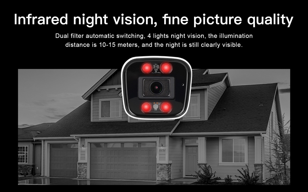 VSTARCAM smart IP κάμερα CS58, IP66, 3MP, WiFi, ανίχνευση καπνού - Image 9