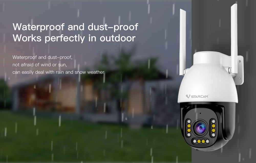VSTARCAM smart κάμερα CS611Q-X5, 4MP, WiFi, PTZ, 5x zoom, SD, IP66 - Image 9