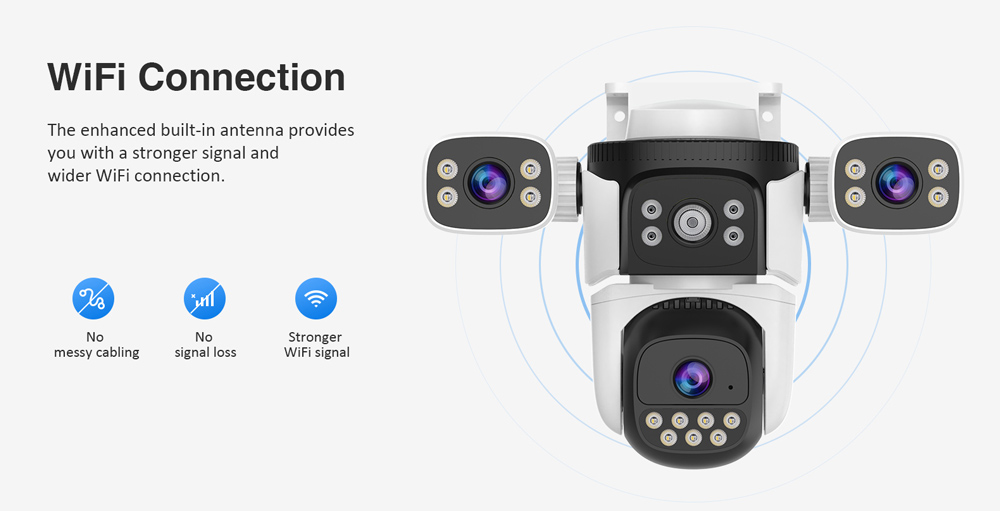 VSTARCAM smart κάμερα CS621SR, triple lens, 2MP, WiFi, SD, PTZ, IP66 - Image 8