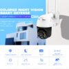 VSTARCAM smart IP κάμερα CS64, αδιάβροχη IP66, 3MP, WiFi, cloud/micro SD - Image 2