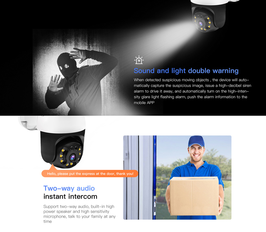 VSTARCAM smart IP κάμερα CS64, αδιάβροχη IP66, 3MP, WiFi, cloud/micro SD - Image 6