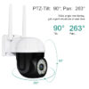 VSTARCAM smart κάμερα CS662, 3MP, WiFi, PTZ, SD, IP66 - Image 3