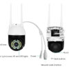 VSTARCAM smart κάμερα CS662, 3MP, WiFi, PTZ, SD, IP66 - Image 5