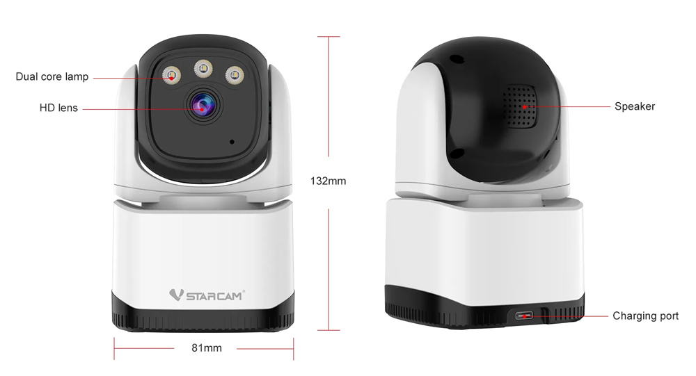 VSTARCAM smart κάμερα CS995, 3MP, WiFi, PTZ, SD - Image 6