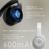 DOQAUS headphones DESIGN 2, ασύρματα & ενσύρματα, Φ40mm, 600mAh, μαύρα - Image 5