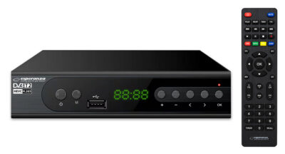 ESPERANZA ψηφιακός δέκτης EV106R, DVB-T2, Full HD, MPEG-4, H.265/HEVC, με PVR