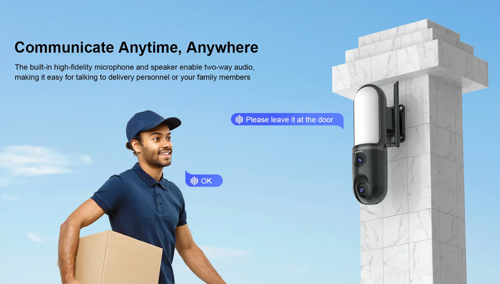 VSTARCAM smart κάμερα FC4 με φωτισμό, dual lens, 3MP, WiFi, SD, PTZ, IP66 - Image 13