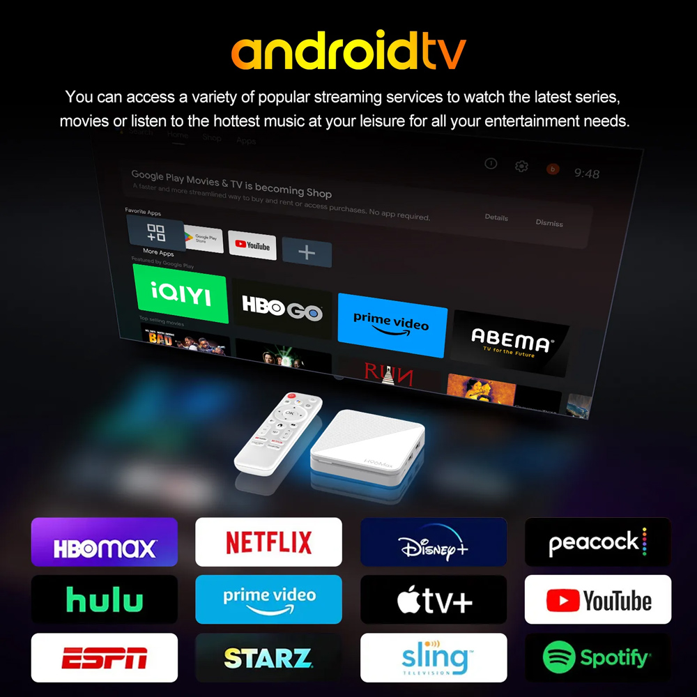 H96 MAX TV Box H313, 4K, 2/16GB, WiFi 6, Bluetooth, Android 14 - Image 2