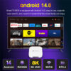 H96 MAX TV Box M1 Plus, 8K, 4/32GB, WiFi 6, Bluetooth, Android 14 - Image 2