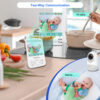 HELLOBABY ενδοεπικοινωνία μωρού HB6241 με κάμερα & οθόνη 4", 720p, PTZ - Image 3