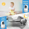 HELLOBABY ενδοεπικοινωνία μωρού HB6364 με κάμερα & οθόνη 6", 720p, PTZ - Image 3