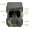 SUNTEK smart ηλιακή κάμερα κυνηγού HC-600PRO, PIR, 4G, 30MP/2K, SD, IP65 - Image 6