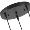 LEDTM τρίφωτο φωτιστικό οροφής HLL-0004, E27, Φ20, μεταλλικό, μαύρο - Image 3