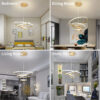 LEDTM LED φωτιστικό οροφής HLL-0105, 44W, 4000K, 60x60cm, μαύρο - Image 3