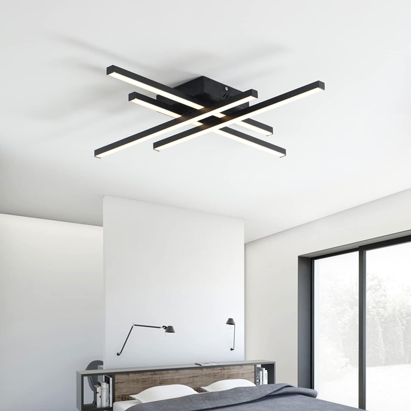 LEDTM LED φωτιστικό οροφής HLL-0111, 50W, 4500K, 9x60x60cm, μαύρο - Image 2
