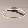 LEDTM LED φωτιστικό οροφής HLL-0199, 29W, 4000K, Φ38x10cm, χρυσό/μαύρο - Image 2