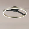LEDTM LED φωτιστικό οροφής HLL-0200, 29W, 4000K, Φ38x10cm, ασημί/μαύρο - Image 2