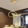 LEDTM LED φωτιστικό οροφής HLL-0208, 48W, 4000K, Φ50cm x 120cm, χρυσό - Image 2
