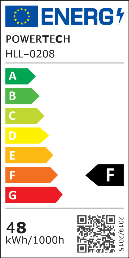 LEDTM LED φωτιστικό οροφής HLL-0208, 48W, 4000K, Φ50cm x 120cm, χρυσό - Image 5